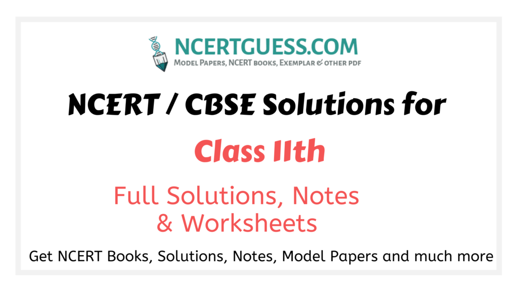 NCERT Solutions For Class 11 Economics Free PDF Download - NCERTGUESS