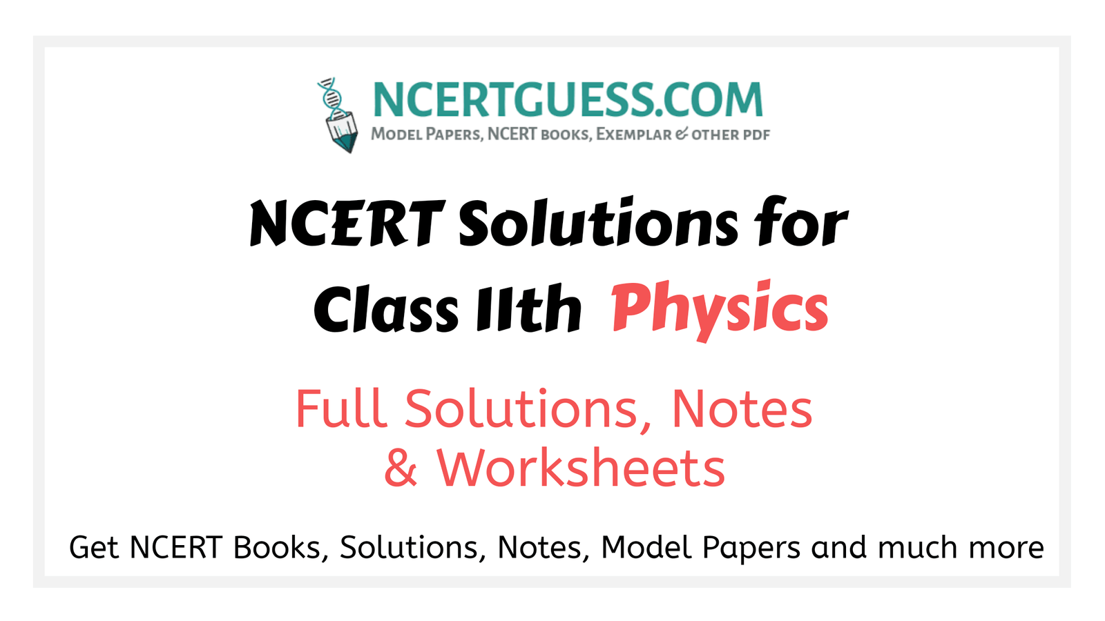 Class 11th physics solutions