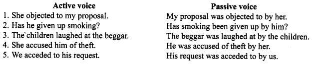 active and passive voice examples with answers