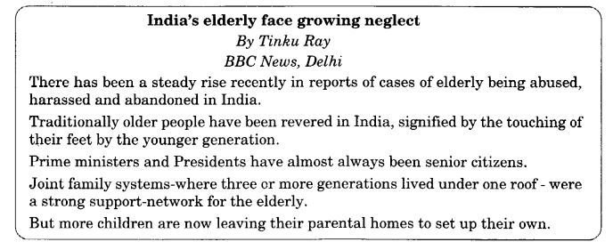 The Dear Departed Class 10 Extra Questions
