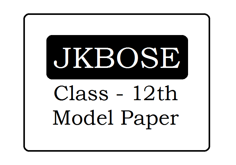 JKBOSE 12th Model Paper 2021