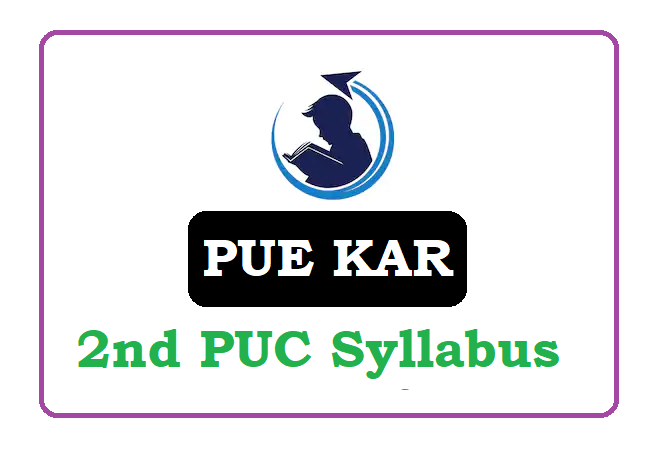 Karnataka 2nd PUC Syllabus 2020, Kar 2nd PUC Syllabus 2020, Karnataka PUC Syllabus 2020
