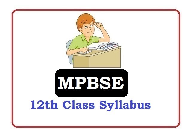MP 12th Class Syllabus 2020, MP 12th Syllabus 2020