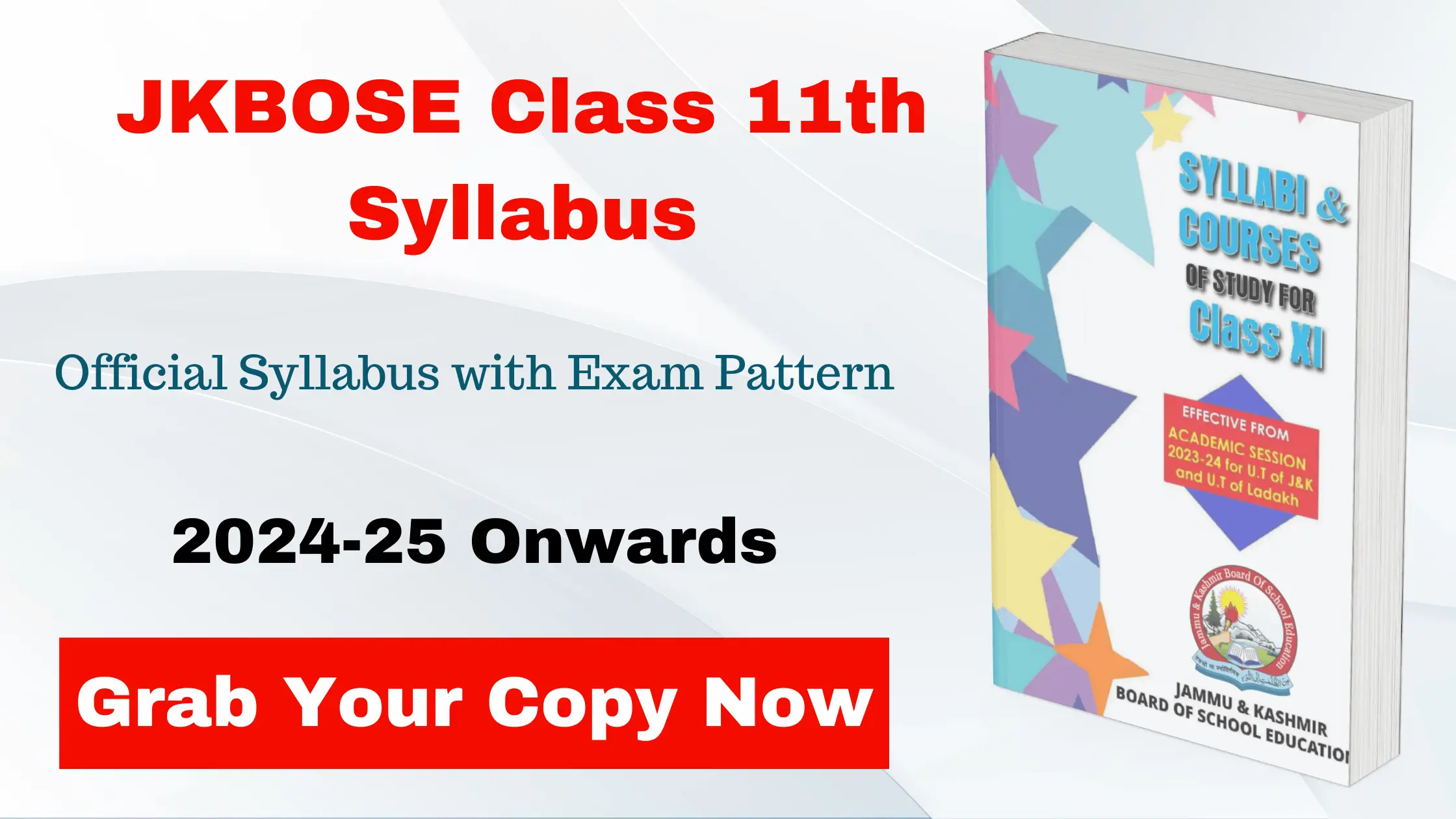 JKBOSE Class 11th Syllabus 2024 for Kashmir, Jammu, and Ladakh