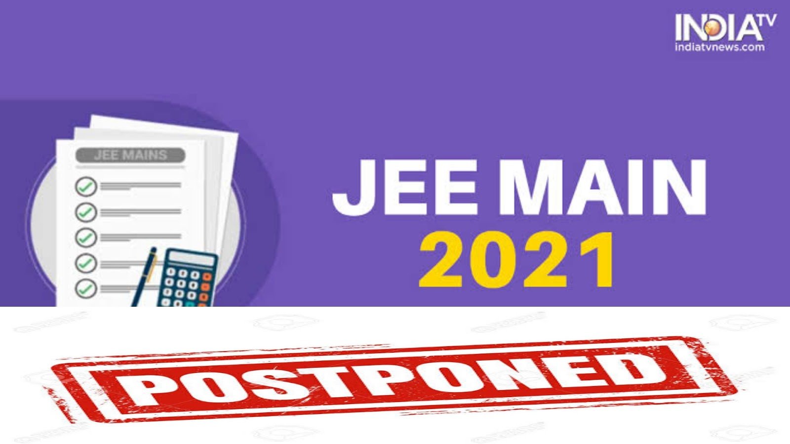 Jee Exam Postponed